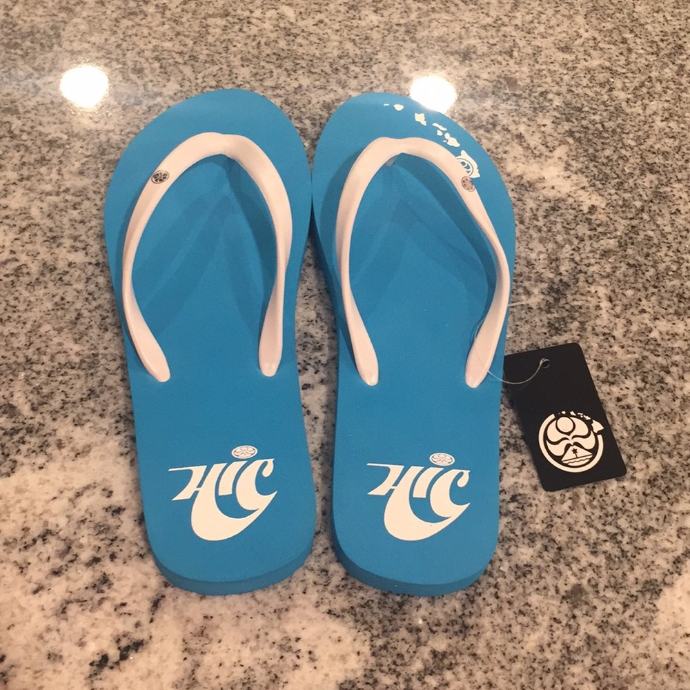Hawaiin Island Creation Flip Flops